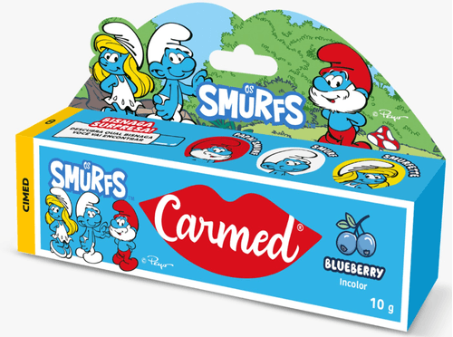 Hidratante Labial Carmed Smurfs - 10g