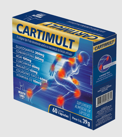 Cartimulti com 60 Cápsulas - Health Labs