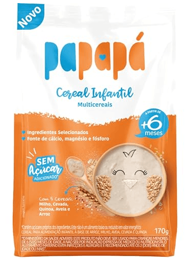 Cereal Infantil Papapá Aveia Multicereais Sachê - 170g