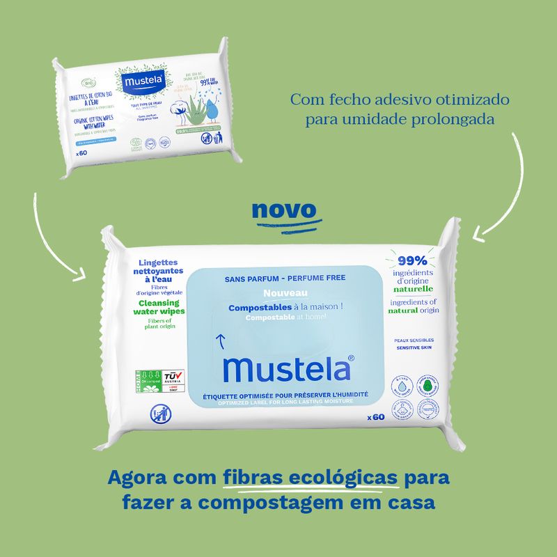 Mustela Toalhas Umedecidas Compostaveis Sem Perfume 3