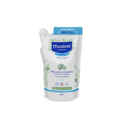 Gel Lavante Suave Refil Mustela - 400ml