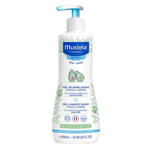 Gel Lavante Mustela Bebê Suave Corpo e Cabelo - 500ml