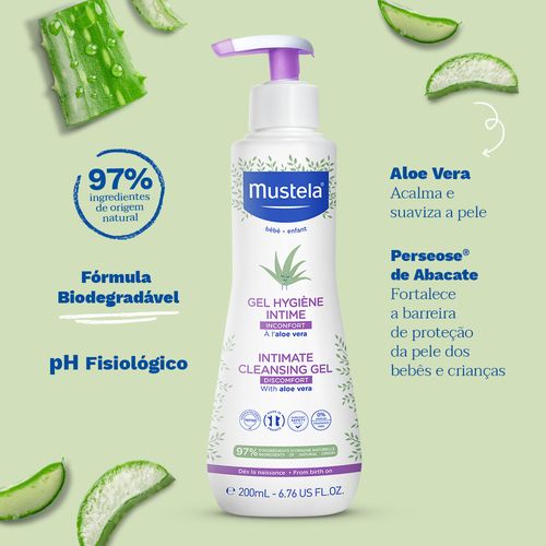 Gel de Higiene Íntima e Áreas Delicadas Infantil Mustela - 200ml