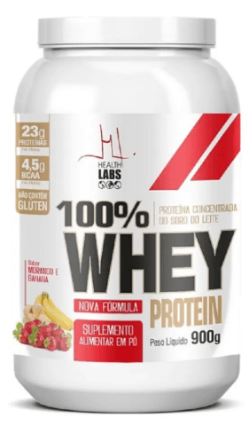 Whey Protein Health Labs Morango/Banana 900g