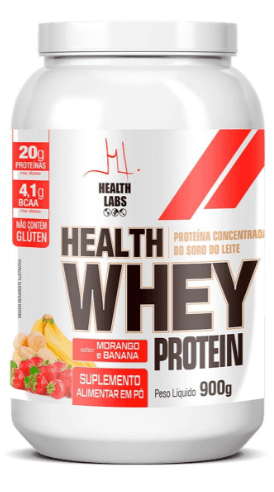 Health Whey Protein 900g - Morango E Banana