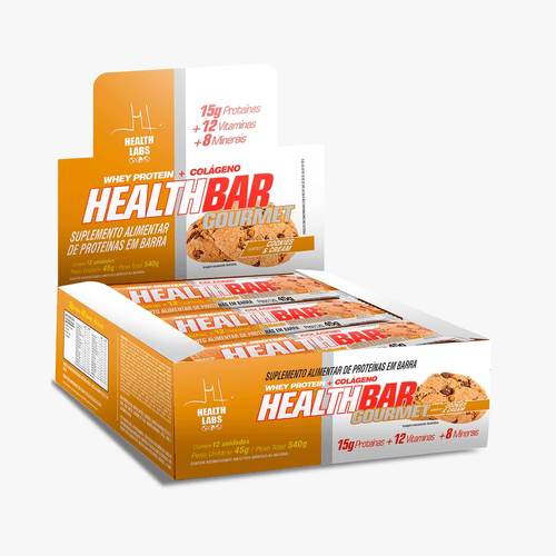 Barra de Proteína Cookies and Cream 45g - Health Labs
