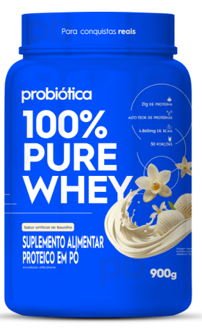 Whey Pure 100% Pote Sabor Baunilha - 900g