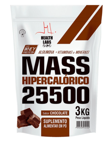 Mass 25.550 Health Labs Sabor Chocolate Com 3kg