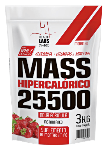 Mass 25500 Health Labs Morango 3Kg