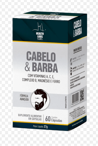 Cabelo e Barba com 60 Cápsulas - Health Labs