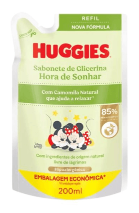 Huggies Refil Sabonete Líquido Camomila para Recém Nascido 200ml