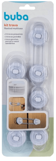 Kit BubaTravas Flexíveis Multiuso P e G com 7 Unidades