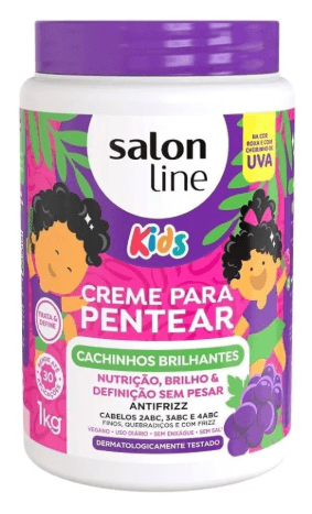 Creme de Pentear Salon Line Cachinhos Brilhantes Uva - 1kg