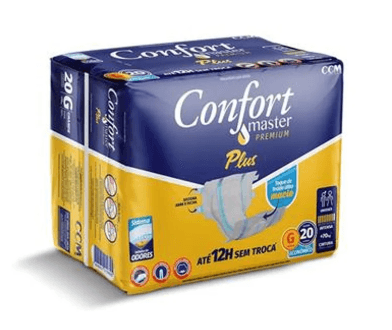 Fralda Geriátrica Confort Premium Plus Econômica G - com 20 Unidades