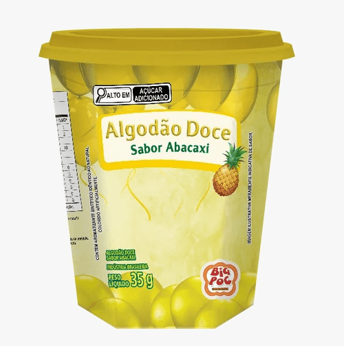 Algodão Doce Big Poc Sabor Abacaxi - 35g
