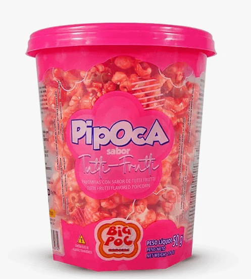 Pipoca Doce Big Poc Sabor Tutti-Frutti - 50g