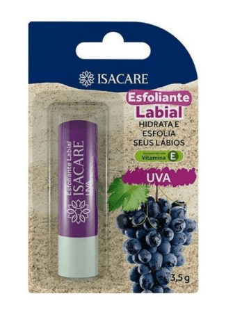 Esfoliante Labial Isacare Uva - 3,5g