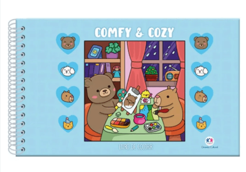 Livro de Colorir Comfy and Cozy - Blue