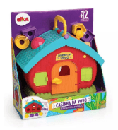 Brinquedo Educativo Casinha da Vovó - Encaixe Formas