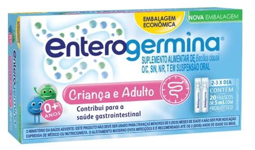 Enterogermina Probiótico2 Sanofi 20 Flaconetes 5ml