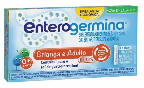 Enterogermina Plus 5ml Sanofi 10 Flaconetes