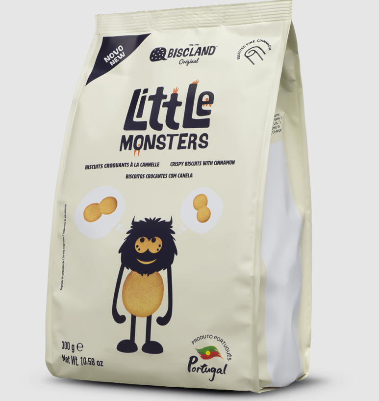 Biscoito Biscland Little Monster Canela - 300g