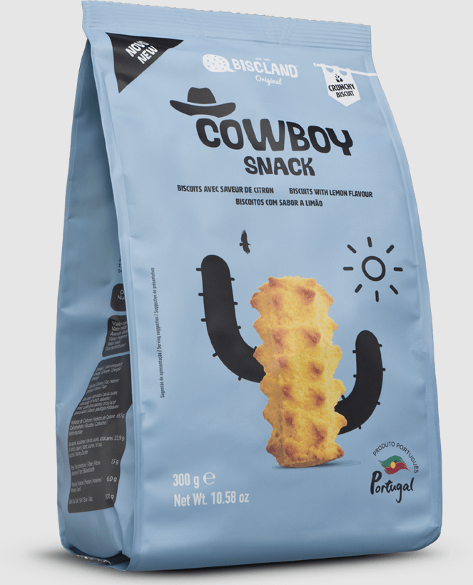 Biscoito Biscland Cowboy Snack Limão - 300g