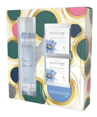 Kit Giovanna Baby Blue Body Splash 260ml + 2 Sabonetes 90g