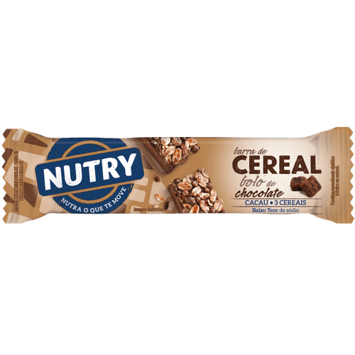 Barra de Cereal Nutry Bolo de Chocolate - 22g