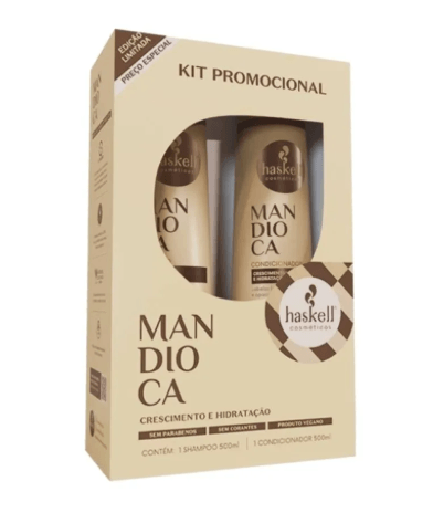 Kit Shampoo + Condicionador Haskell Mandioca - 500ml