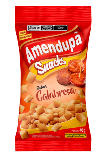 Salgadinho Amendupã Sabor Calabresa - 40g