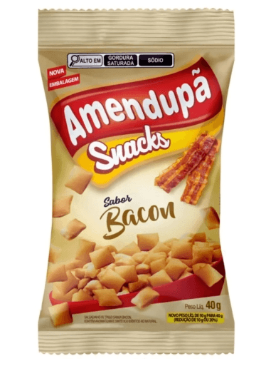 Salgadinho Amendupã Sabor Bacon - 40g