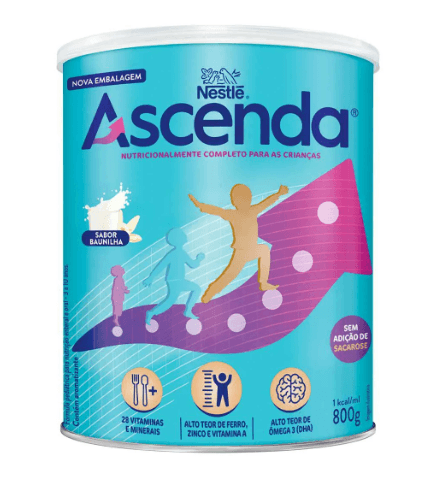 Fórmula Infantil Ascenda Nestlé Baunilha - 800g