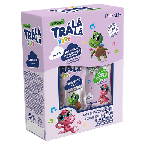 Kit Shampoo Baby + Sabonete Líquido Suave Tra lá lá - 250ml