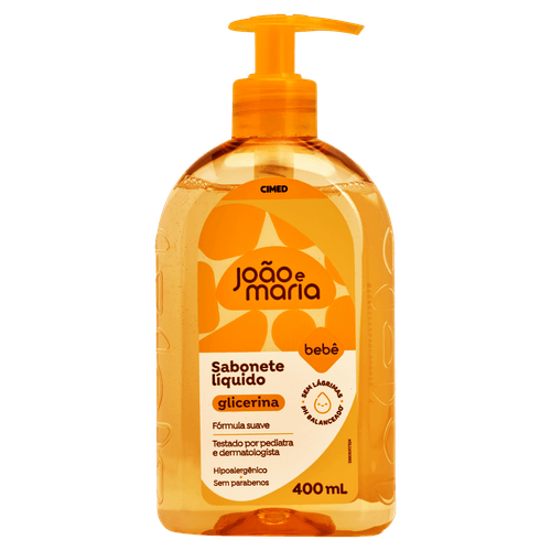 Sabonete Líquido de Glicerina João e Maria - 400ml