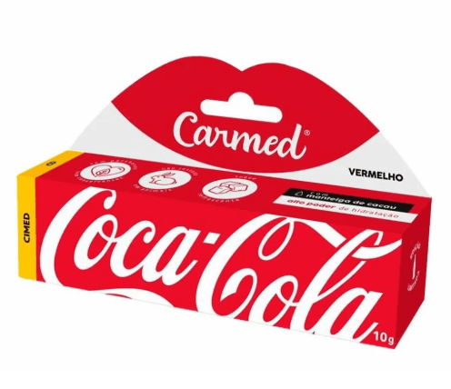Hidratante Labial Carmed Coca Cola Vermelho - 10g