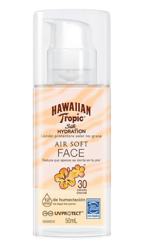 Protetor Solar Hawaiian Tropic Air Soft Face FPS30 - 50ml