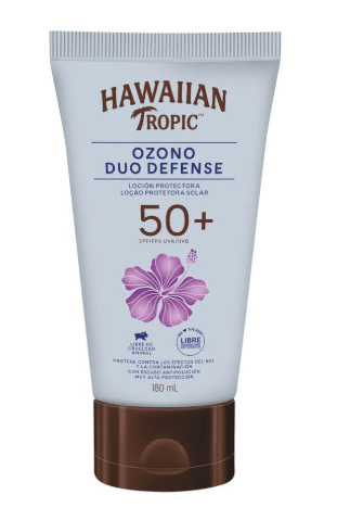 Protetor Solar Hawaiian Tropic Ozono Duo Defense FPS50 - 180ml