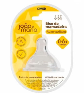 Bico De Mamadeira João E Maria Fluxo Variável Cimed