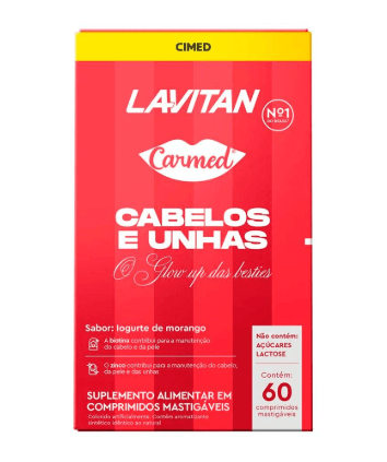 Lavitan Carmed Cabelos e Unhas - 60 Comprimidos