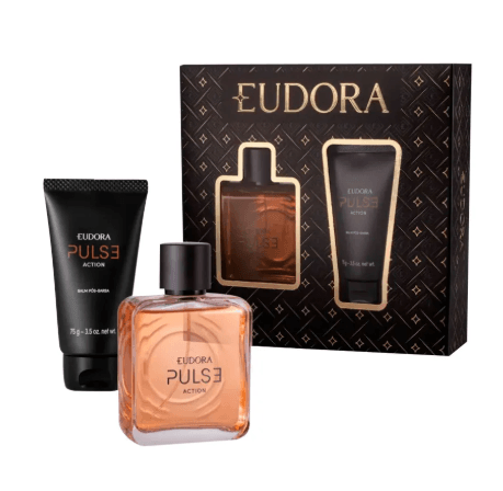 Kit Eudora Men Pulse Deo Colônia 100ml + Balm Pós-Barba 75g