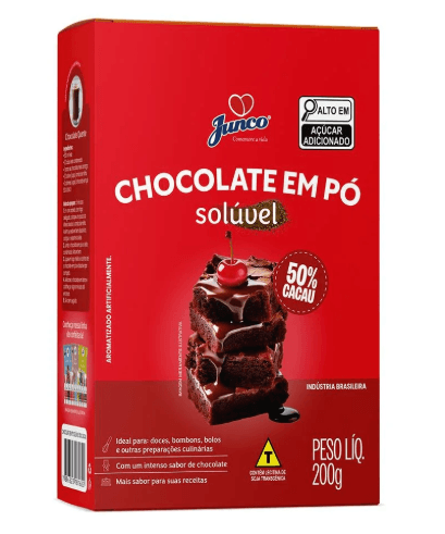 Chocolate em Pó Solúvel 50% Cacau - 200g