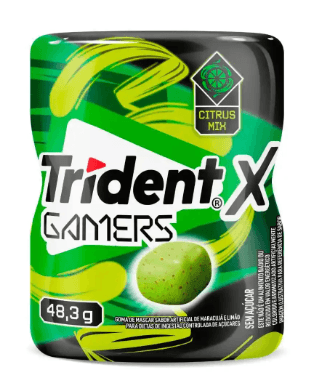Chiclete Trident Gamers Citrus - 48,3g