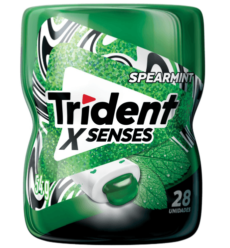 Chiclete Trident X Senses Spearmint - 54g