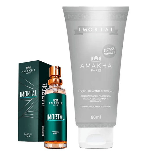 Kit Presenteável Perfume Imortal e Hidratante Imortal - Amakha Paris