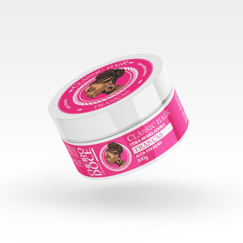 Pomada Capilar Cheiro Doce para Cabelo Alta Fixação Tranças e Penteados - 100g