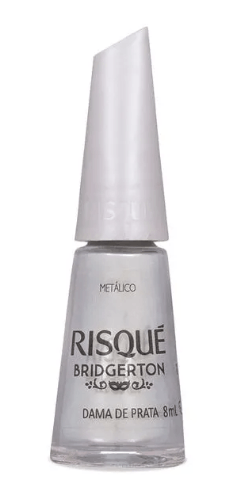 Esmalte Prata Risqué Bridgerton Dama de Prata Metálico - 8ml
