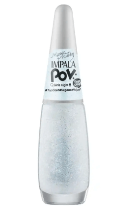 Esmalte Top Coat Impala Glitter POV - Girls Night