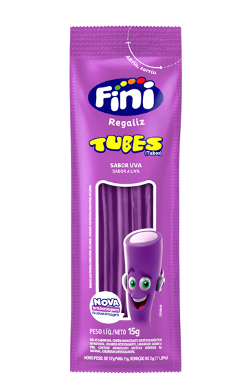 Bala Fini Tubes Uva - 15g