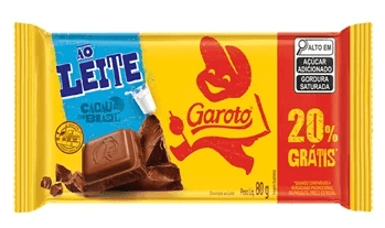 Barra de Chocolate Ao Leite Garoto - 80g